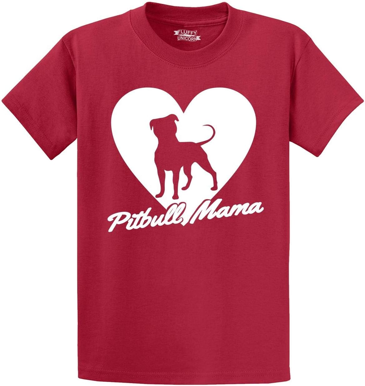 Comical Shirt Men's Pitbull Mama Tee Pitt Bully Dog Lover Tee T-Shirt - Red