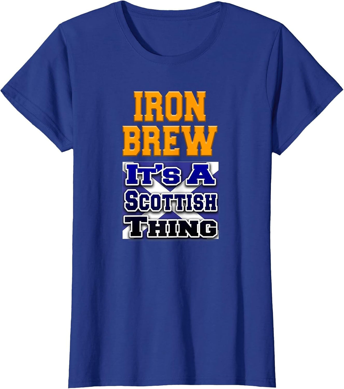 Iron Brew A Scottish Thing Scotland Soda Can T-Shirt - Royal Blue