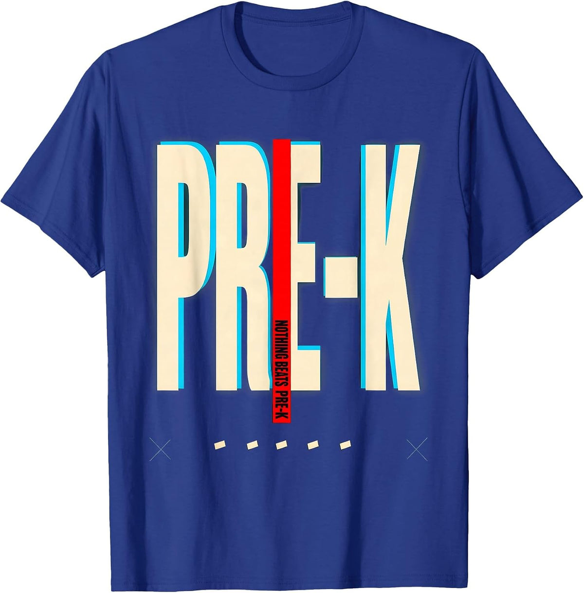 Men's Nothing Beats Pre-K Funny Preschool Teacher Back To School T-Shirt - Royal Blue