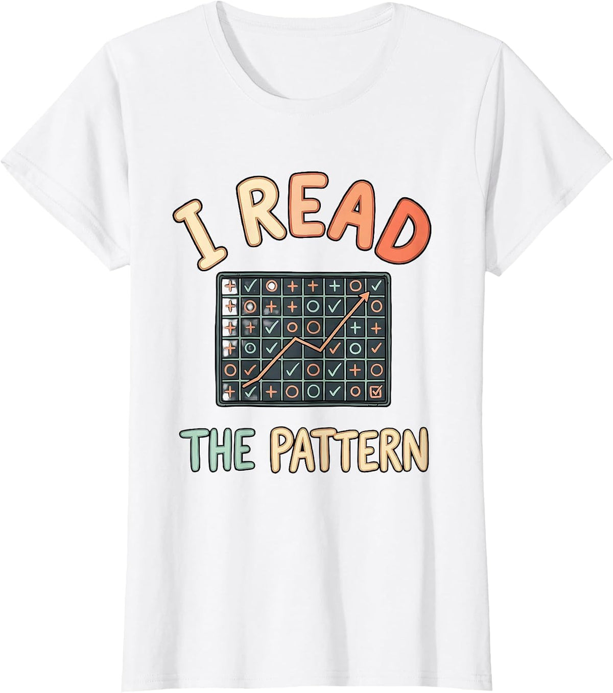 I Read The Pattern Funny Special Education Teacher SPED Aide T-Shirt - White