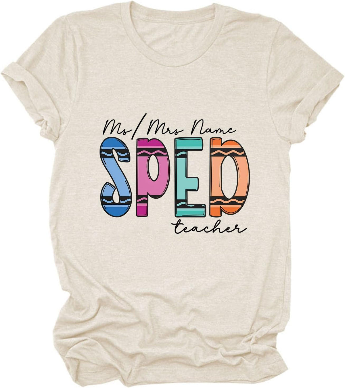 Custom Special Education Teacher Shirt Women Customized Speech Therapy Tees - Sped