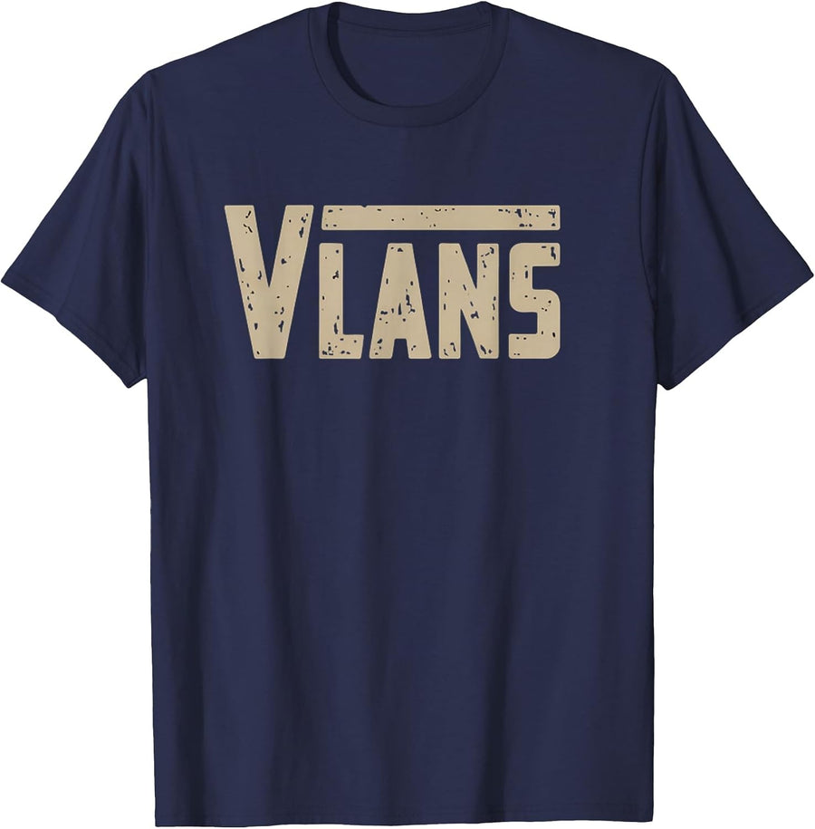 VLANs Engineering Funny Network Admin IT Specialist T-Shirt - Navy Blue