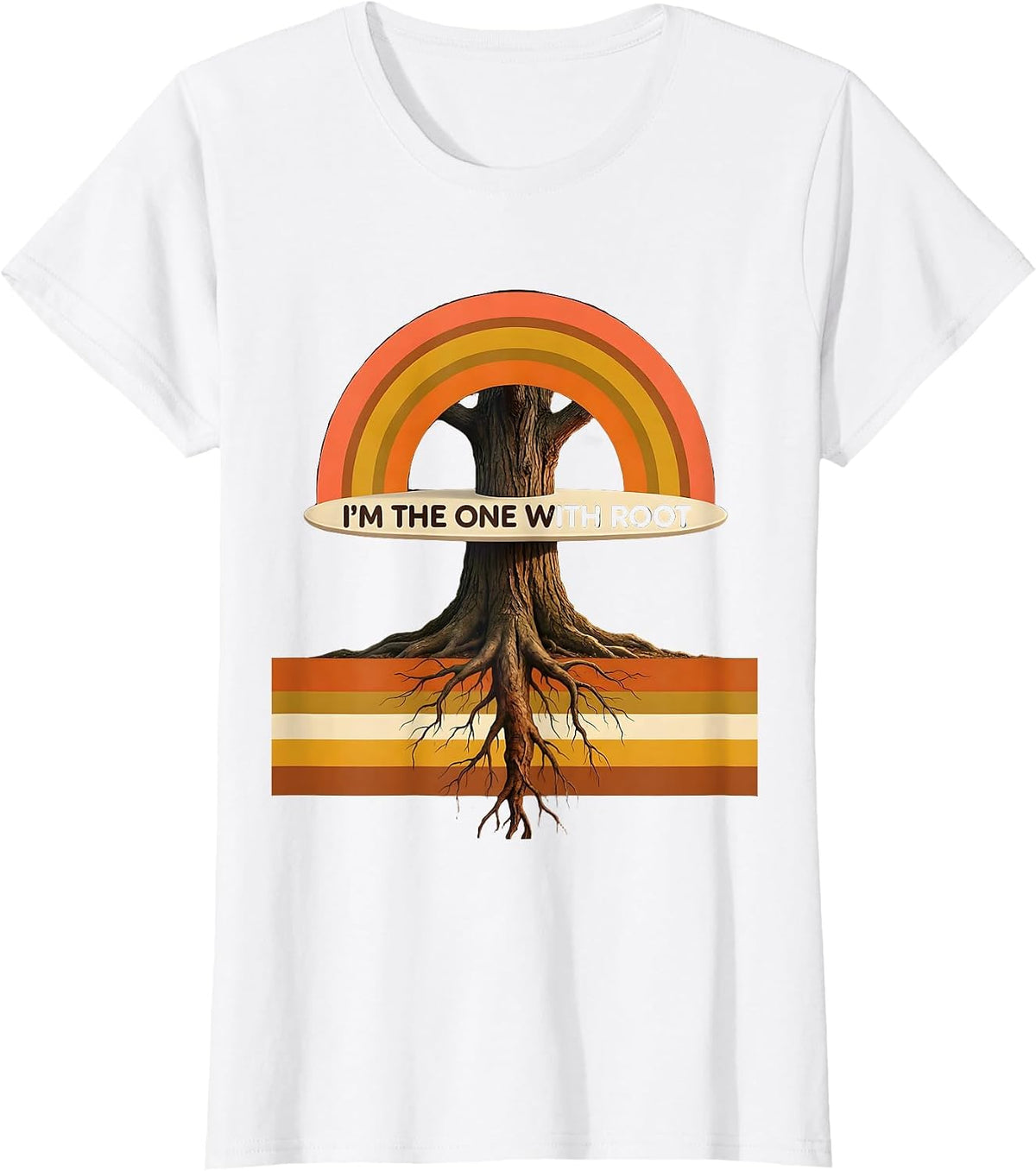 Women's I'm The One With Root Retro 70s Linux Sysadmin Humor T-Shirt - White