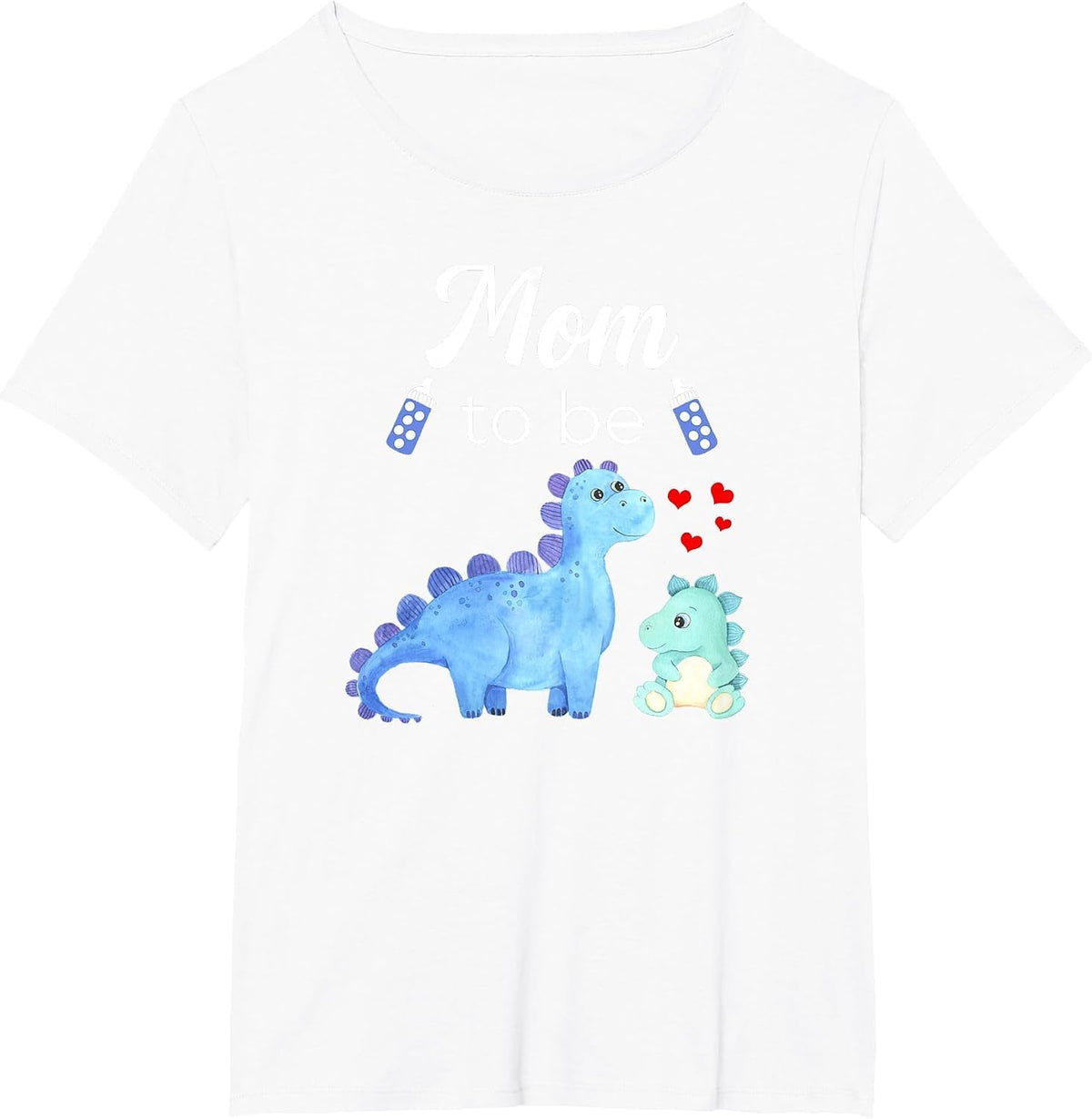 Mom to Be Dinosaur Baby Shower for Boy T-Shirt - White
