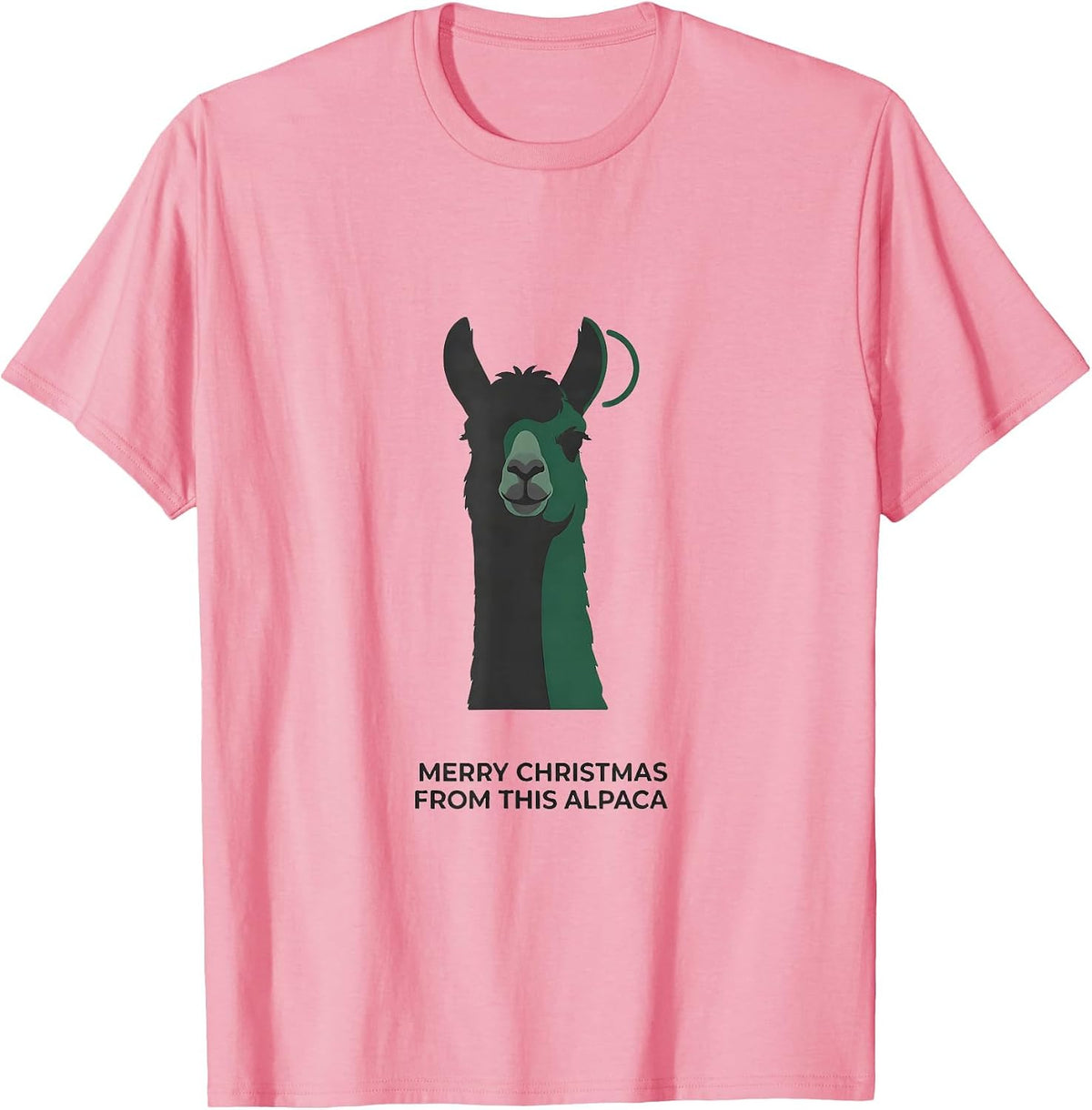 Men's Merry Christmas From This Alpaca Funny Llama Lover Christmas T-Shirt - Pink