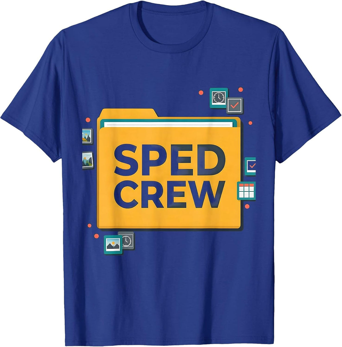 Men's SPED Crew Funny Special Education Teacher Humor T-Shirt - Royal Blue
