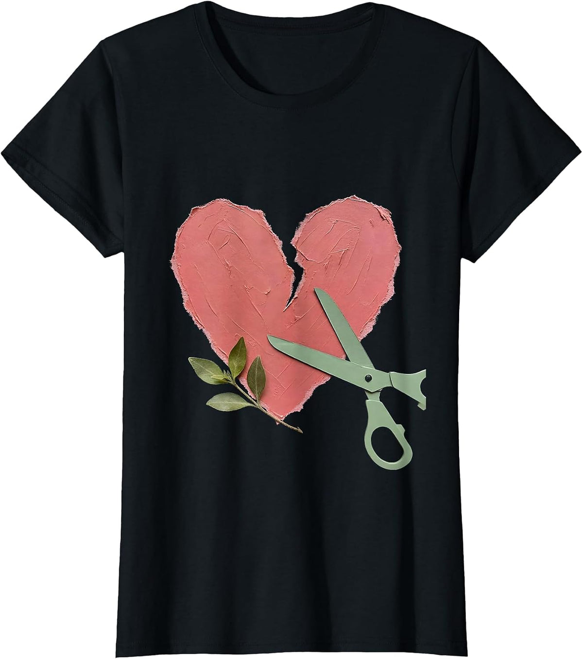 Preschool Teacher Construction Paper Heart Design T-Shirt - Black