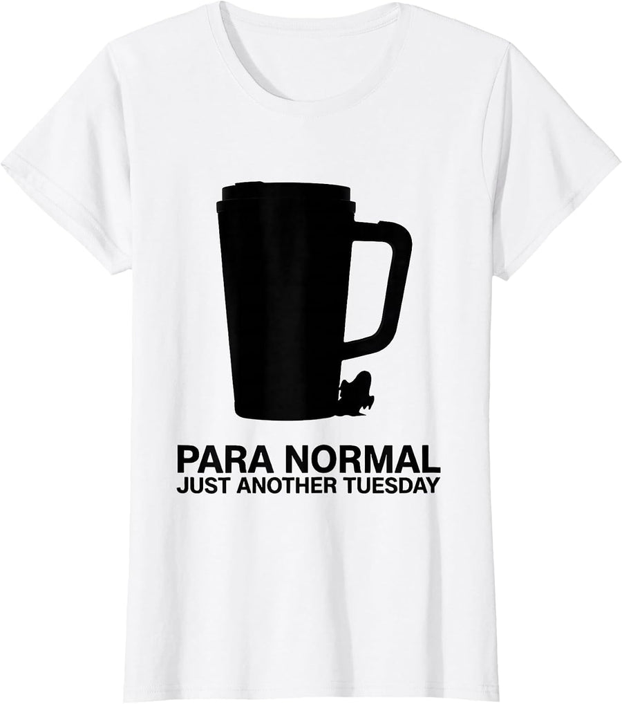 Women's Para Normal Just Another Tuesday Ghost Sped Teacher T-Shirt - White