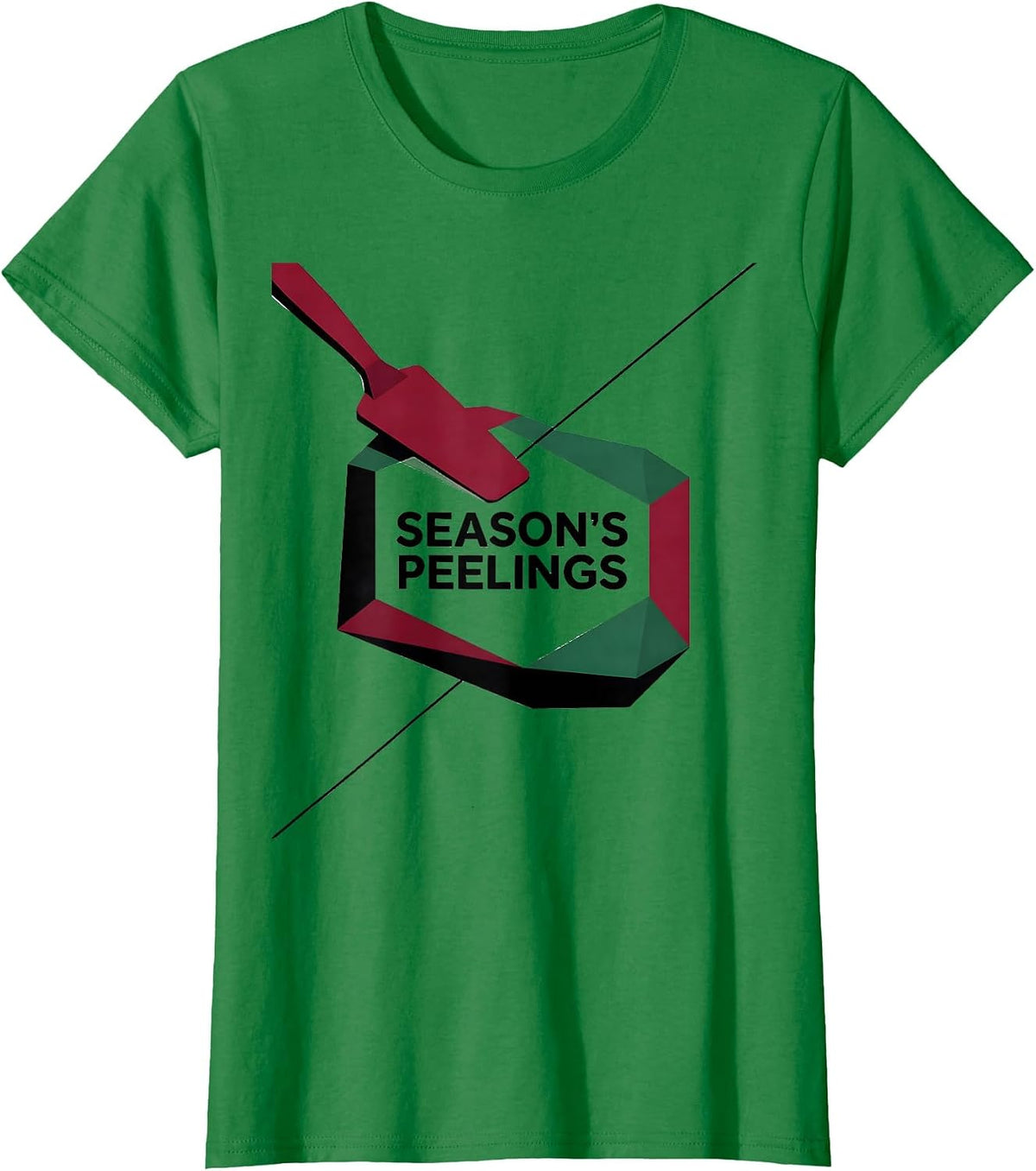 Women's Season's Peelings Editorial Conceptual Esthetician T-Shirt - Kelly Green