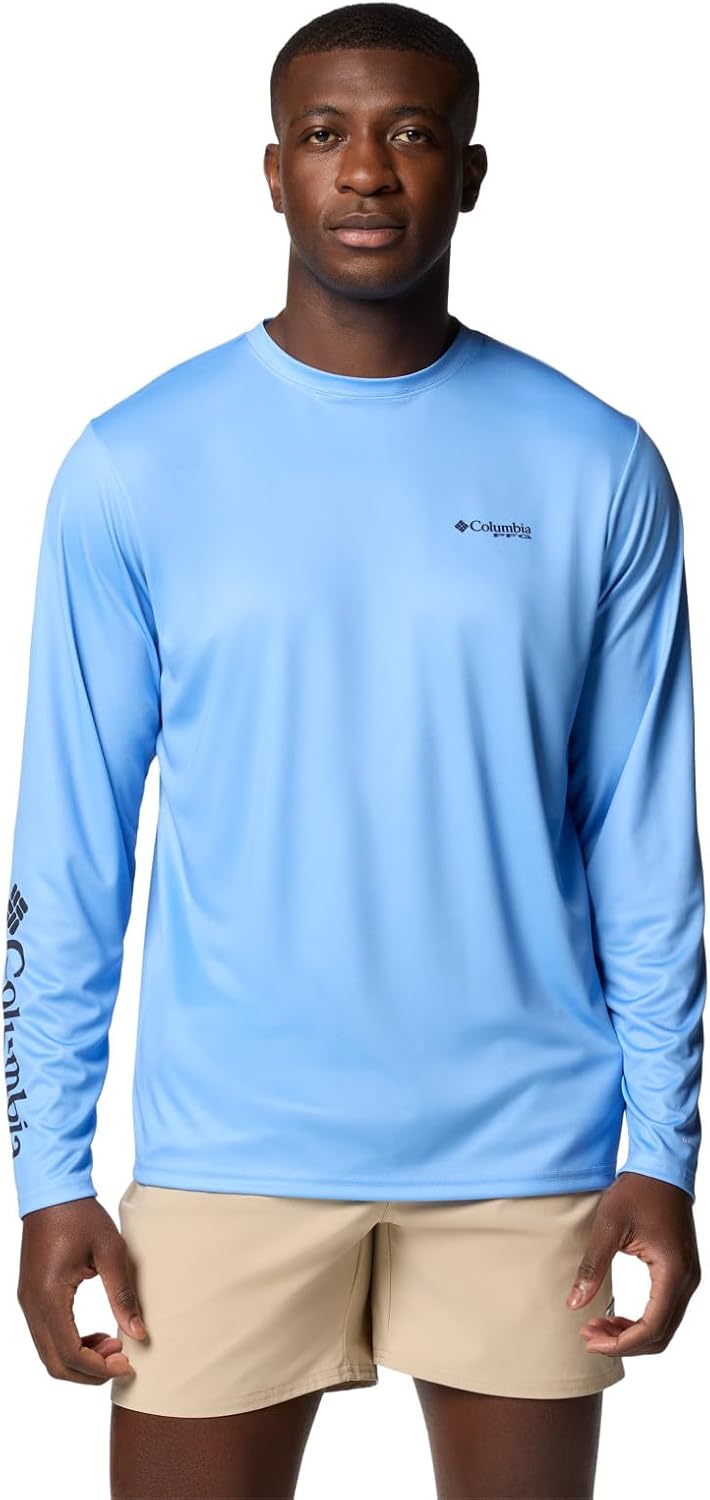 Columbia Terminal Tackle PFG Fins and Stripes Long Sleeve - White Cap\/Fins & Stripes Trout
