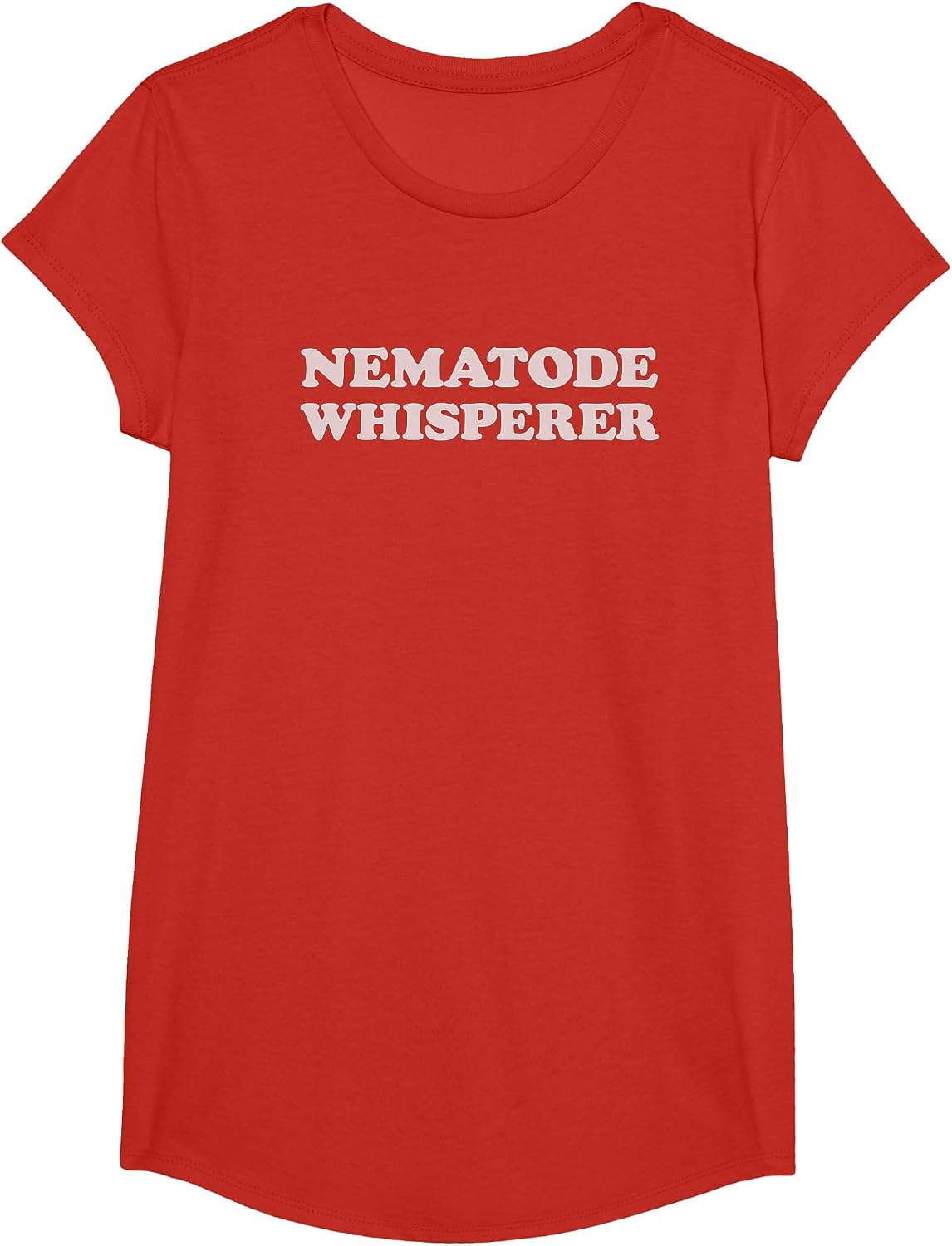 Nematologists Roundworm Biologists Nematode Whisperer T-Shirt - Girls Red