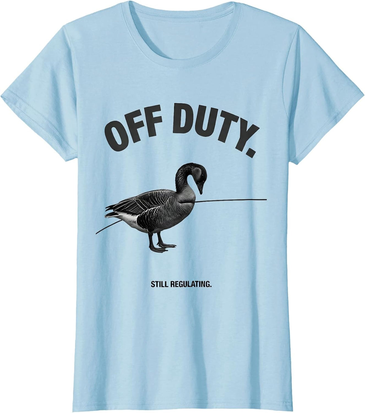 Off Duty Still Regulating Funny Mental Health Counselor T-Shirt - Baby Blue