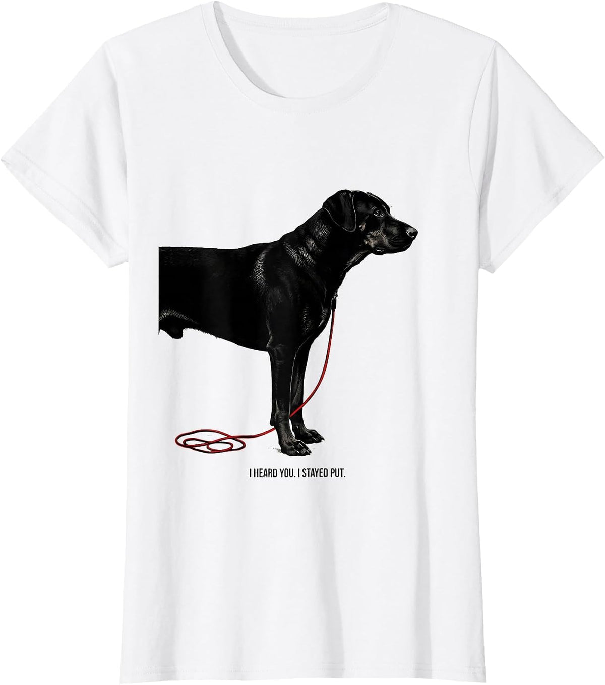 I Heard You I Stayed Put Funny Rhodesian Ridgeback Dog Lover T-Shirt - White