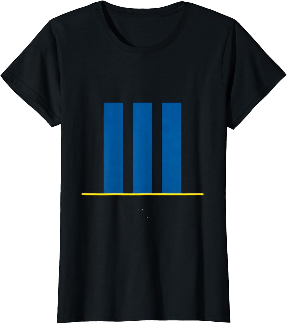 Women's Equal Bars Minimalist Down Syndrome Awareness Support T-Shirt - Black