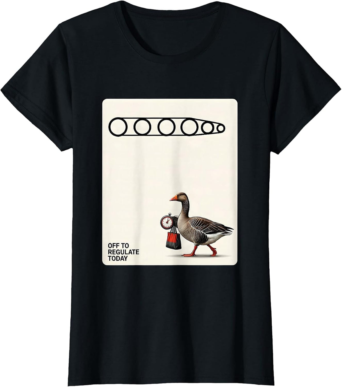 Off To Regulate Today Funny Mental Health Counselor Silly T-Shirt - Black