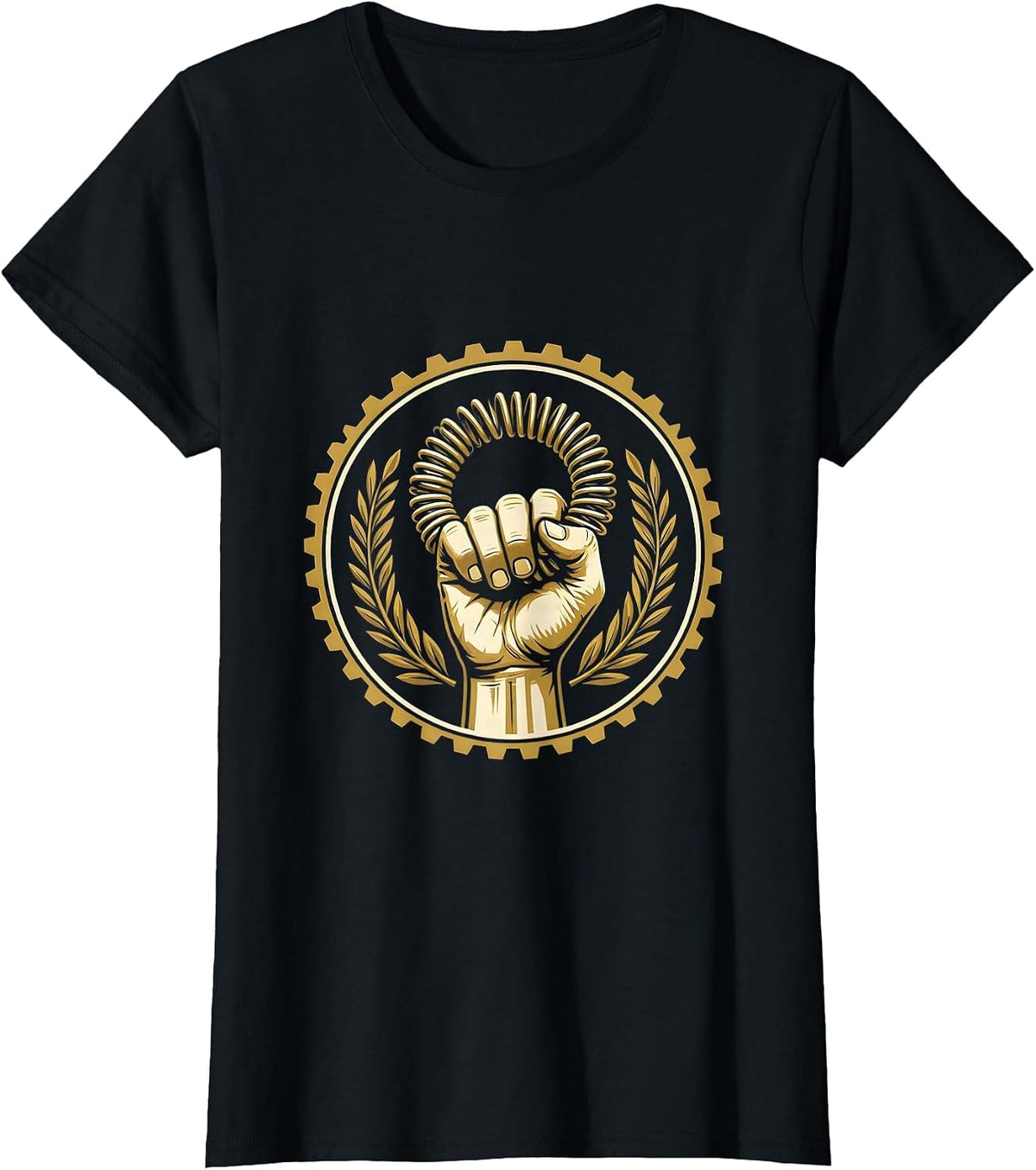 Occupational Therapy Hand Exerciser Grip Illustration T-Shirt - Black