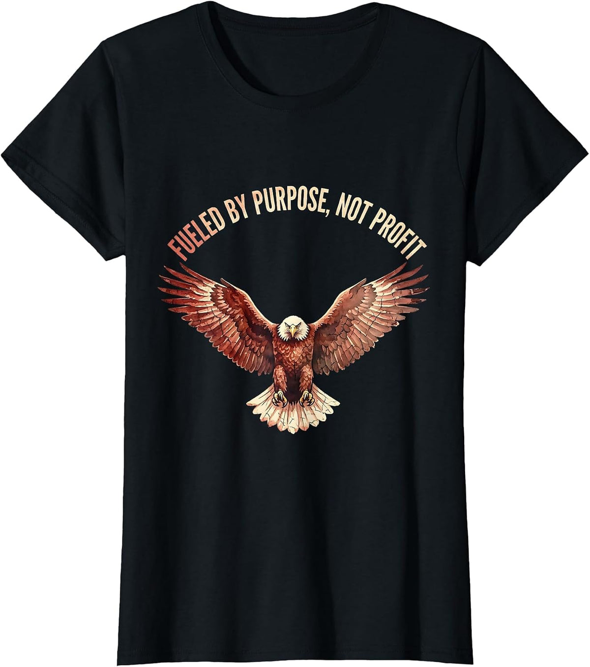 Fueled By Purpose Not Profit Social Worker Design T-Shirt - Black