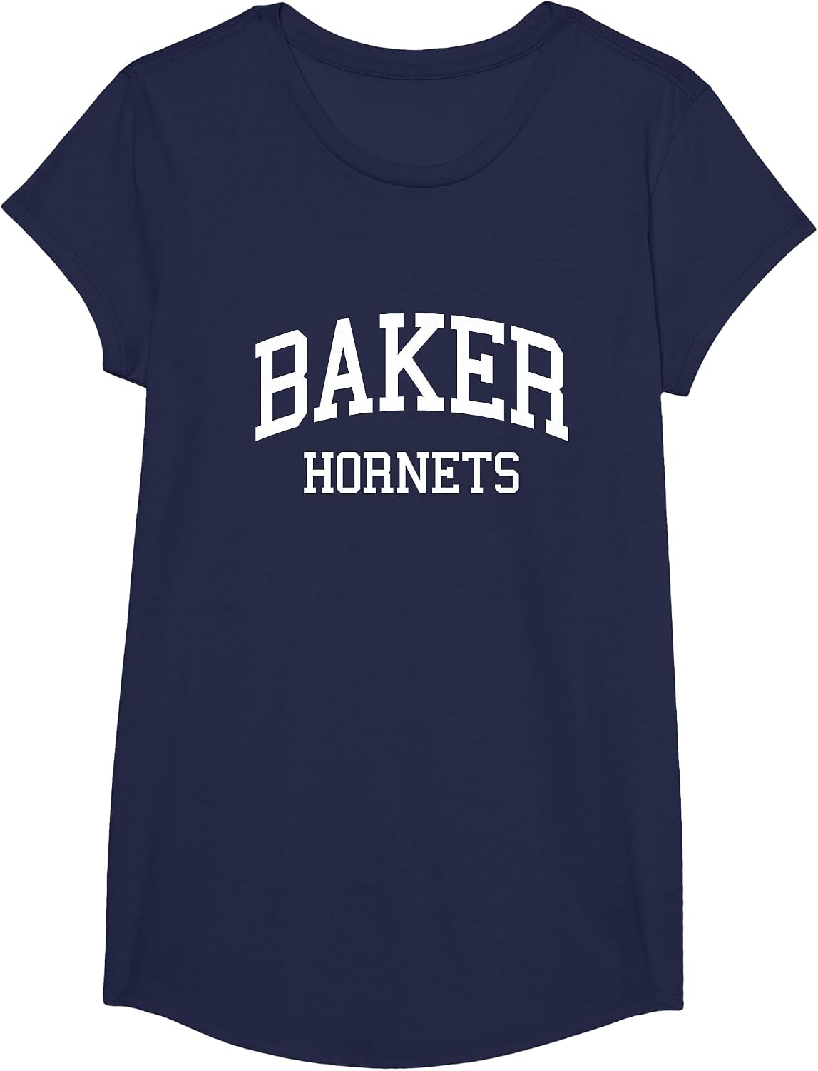 Baker High School HS Mobile AL Retro Sports T-Shirt - Girls Navy Blue