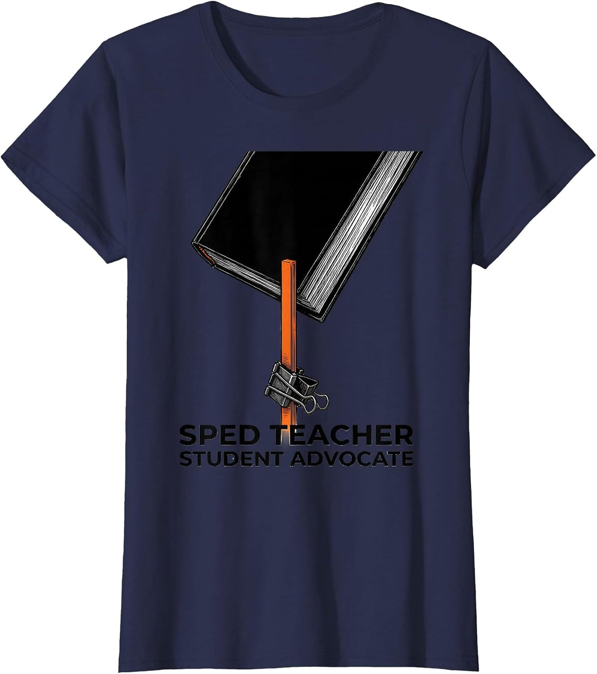 Women's SPED Teacher Student Advocate Special Education Autism T-Shirt - Navy Blue