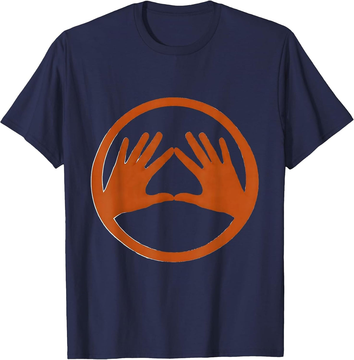 Men's Occupational Therapy Hand Stretch Illustration T-Shirt - Navy Blue