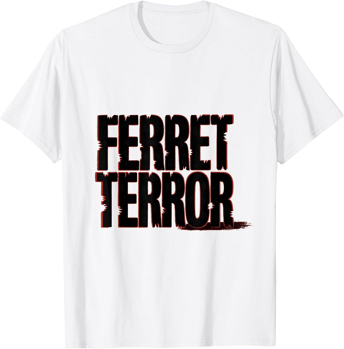 Men's Ferret Terror Funny Ferret Lover Gift Kid T-Shirt - White