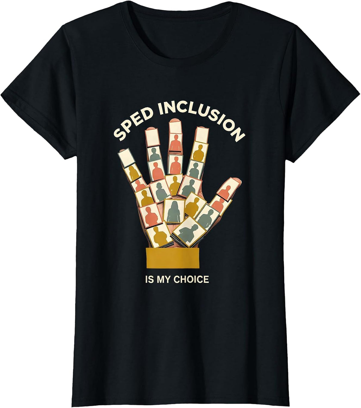 SPED Inclusion Is My Choice Inspirational Special Ed Teacher T-Shirt - Black