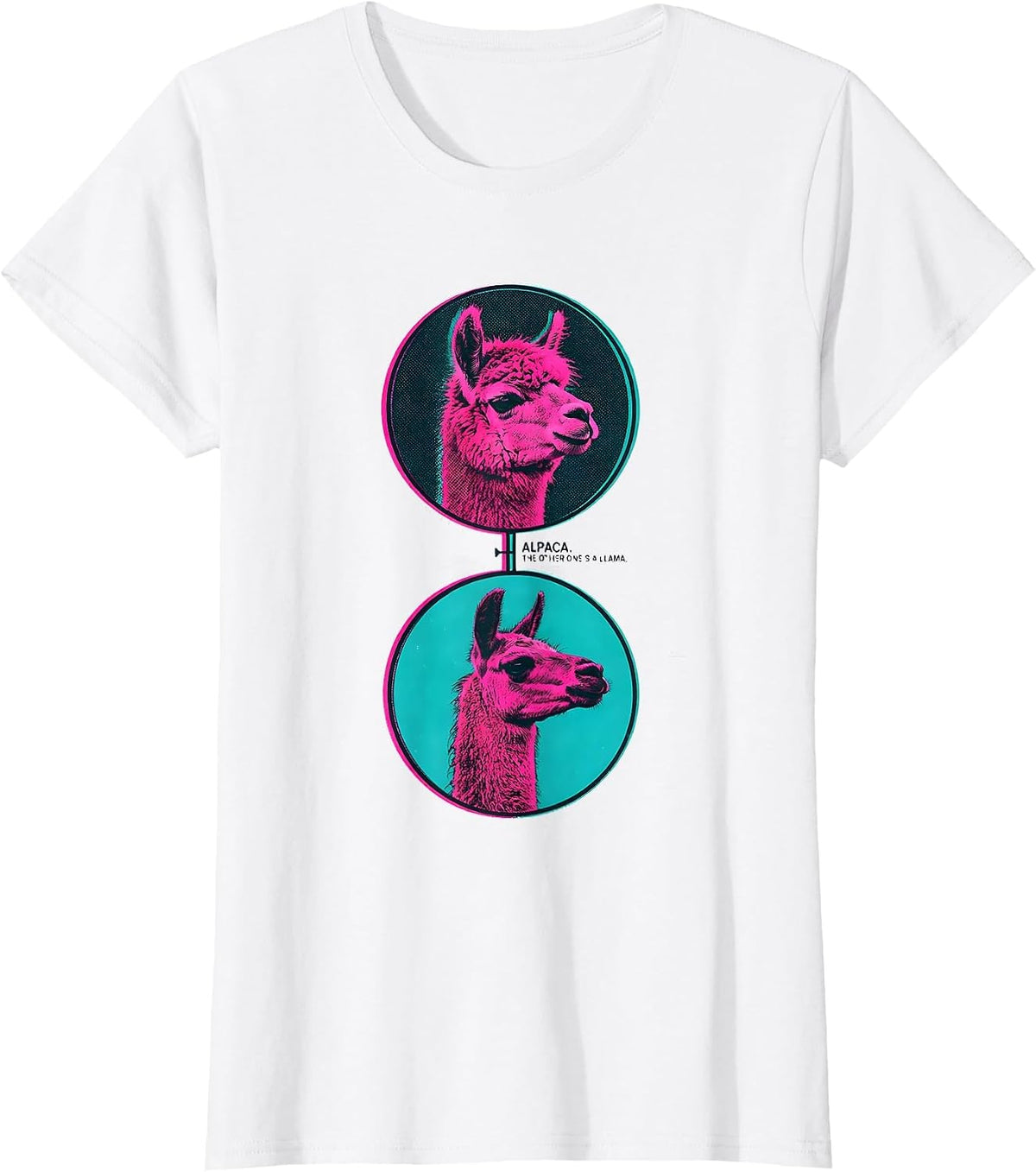 Alpaca The Other One's A Llama Funny Alpaca Lover Men Humor T-Shirt - White