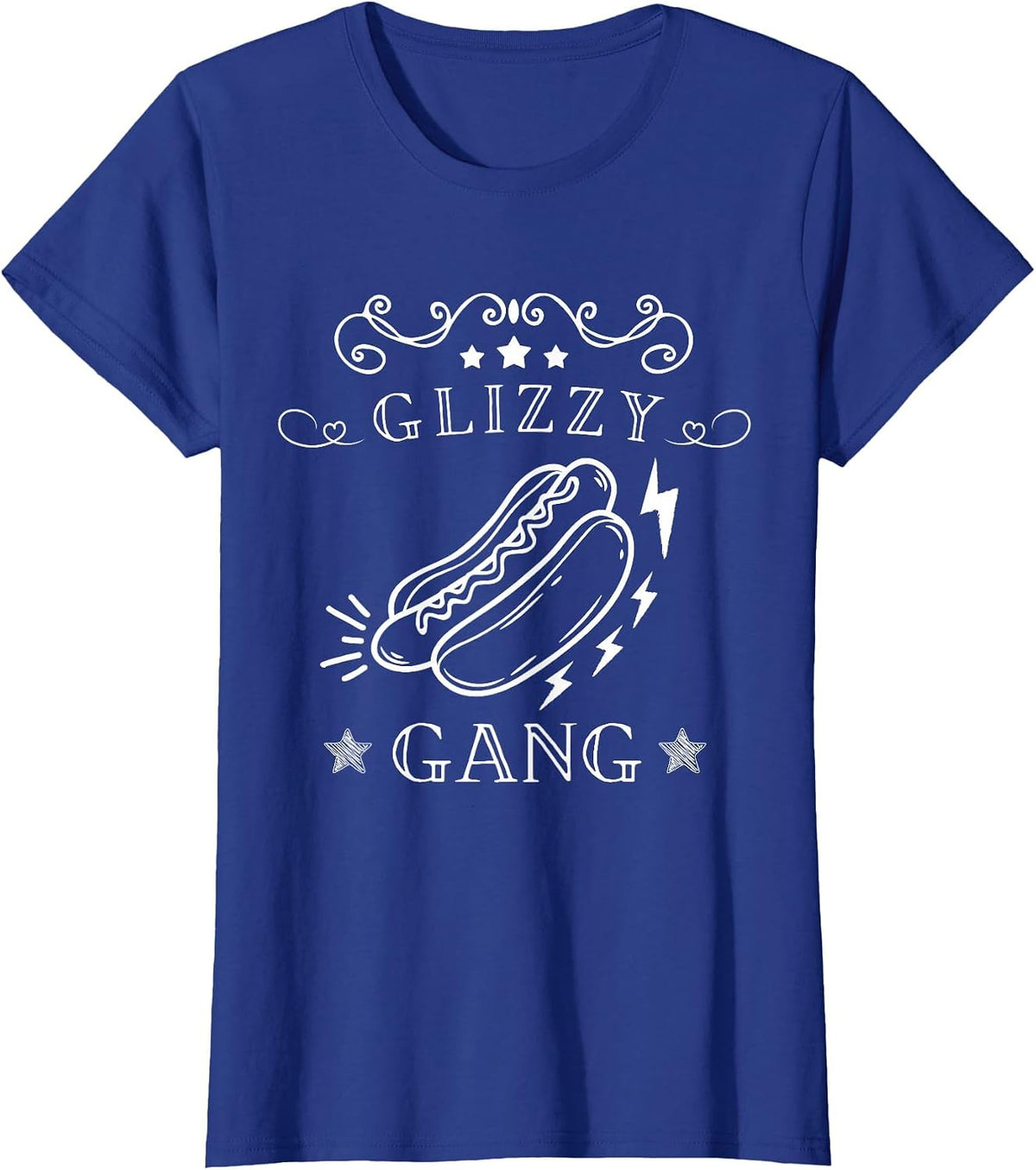 Funny Hot Dog Glizzy Gang - Gladiator Gobbler T-Shirt - Royal Blue