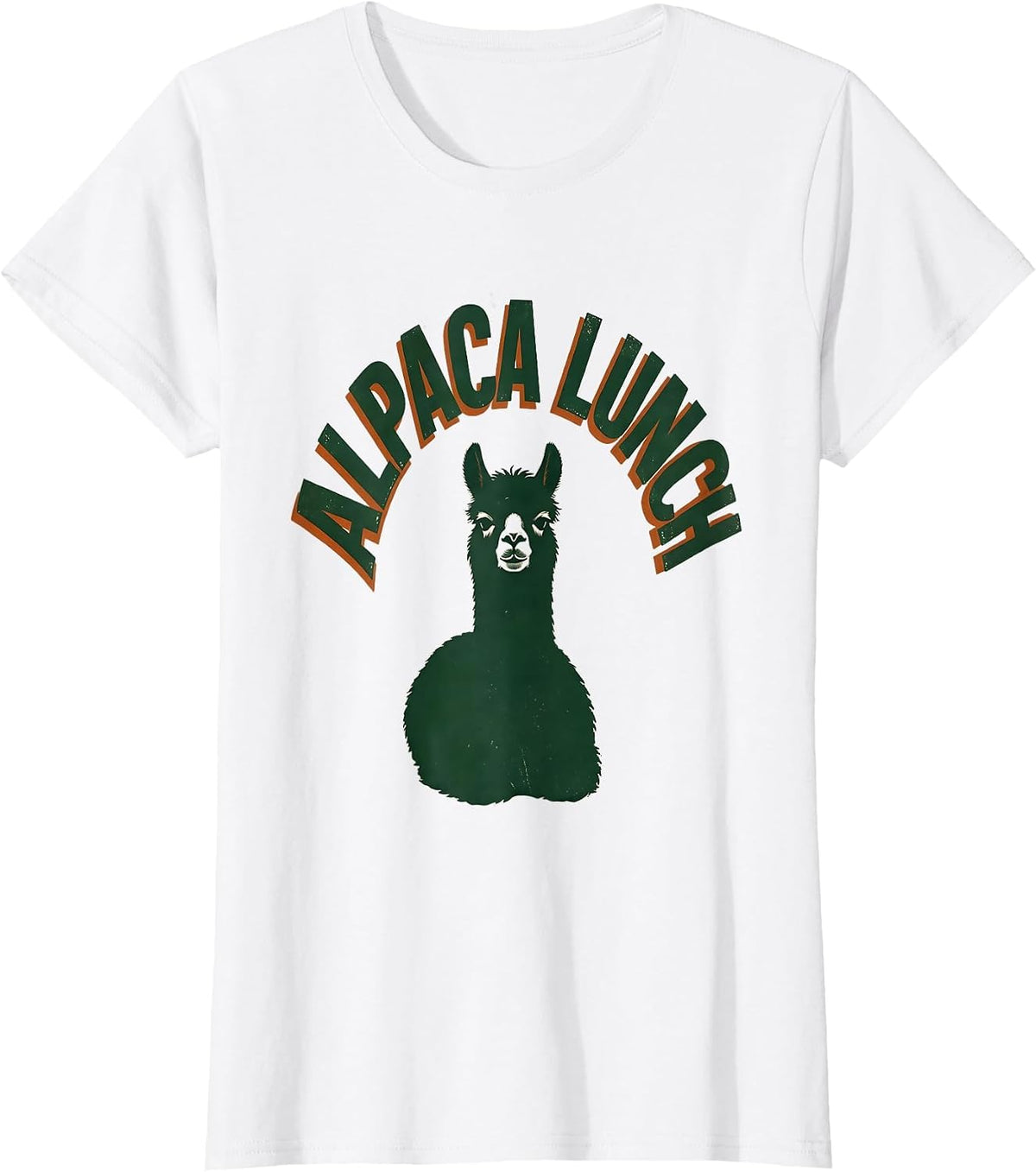 Alpaca Lunch Vintage Funny Alpaca Lover Humor T-Shirt - White