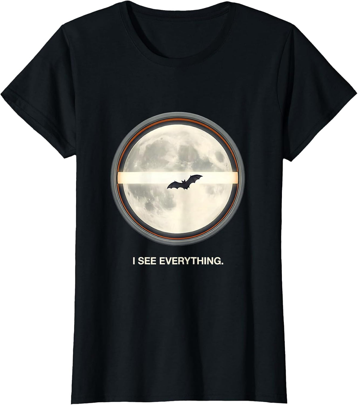 I See Everything Editorial Conceptual Dermatology Halloween T-Shirt - Black