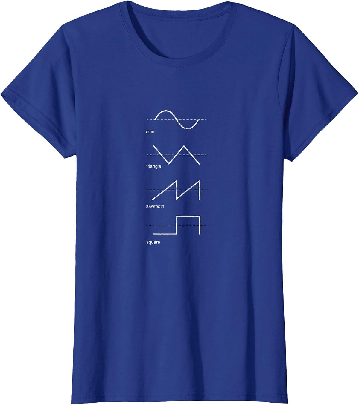 Synthesizer Audiowaves Vintage Analog Synthesizer Sound T-Shirt T-Shirt - Royal Blue