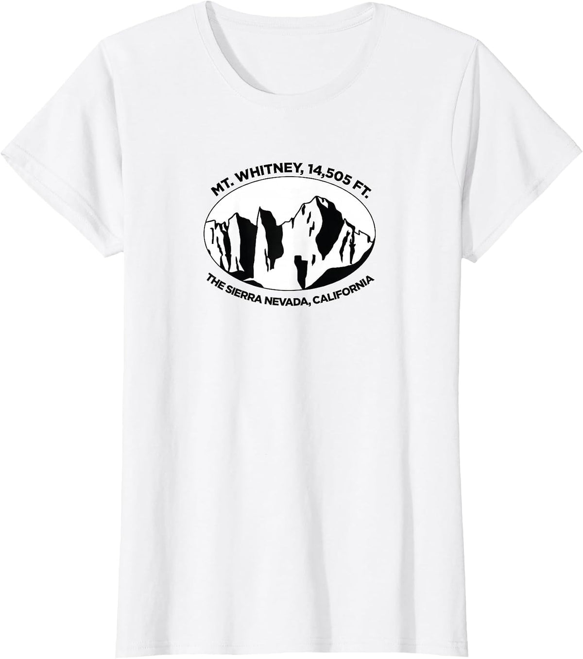 I Climbed Mt. Whitney, for Climbers, Hikers T-Shirt - White