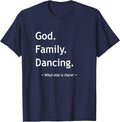 Christian Faith Jesus Christianity God Family Dancing Dancer T-Shirt - Navy Blue