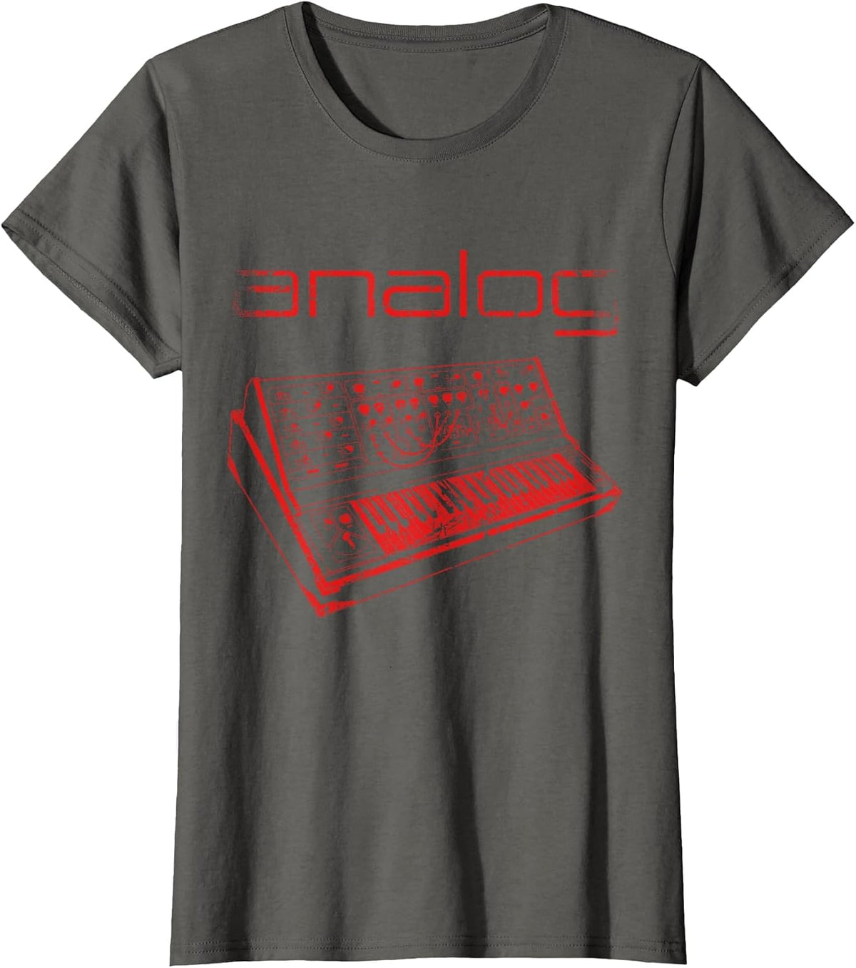 Modular Synthesizer Acid Analog T-Shirt - Asphalt Grey