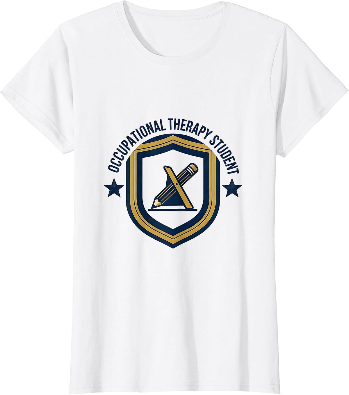 Occupational Therapy Student Retro Emblem Pediatric T-Shirt - White