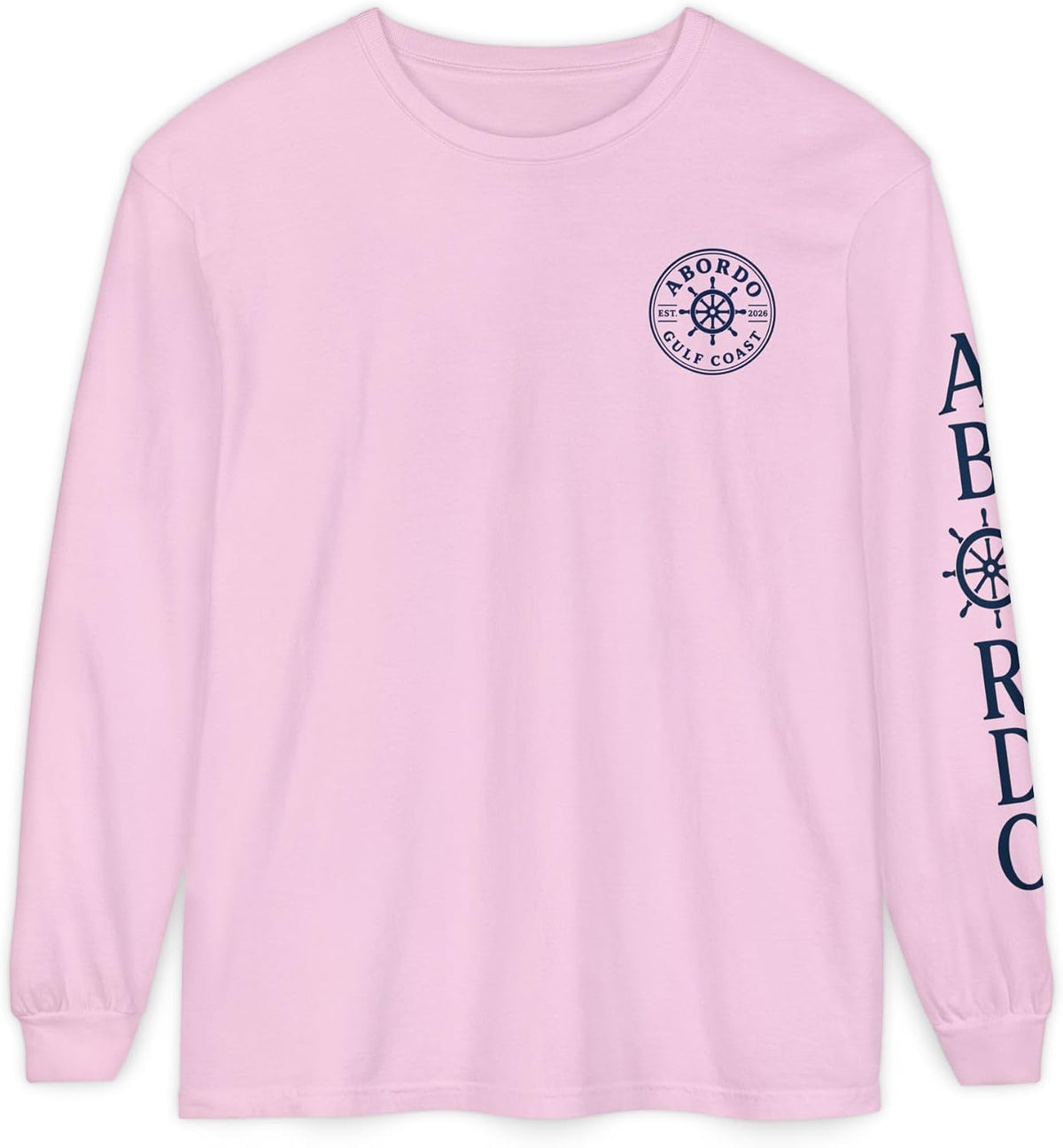 Fishing Marlin Fight Angler Coastal Design Long Sleeve Summer Tee - Blossom