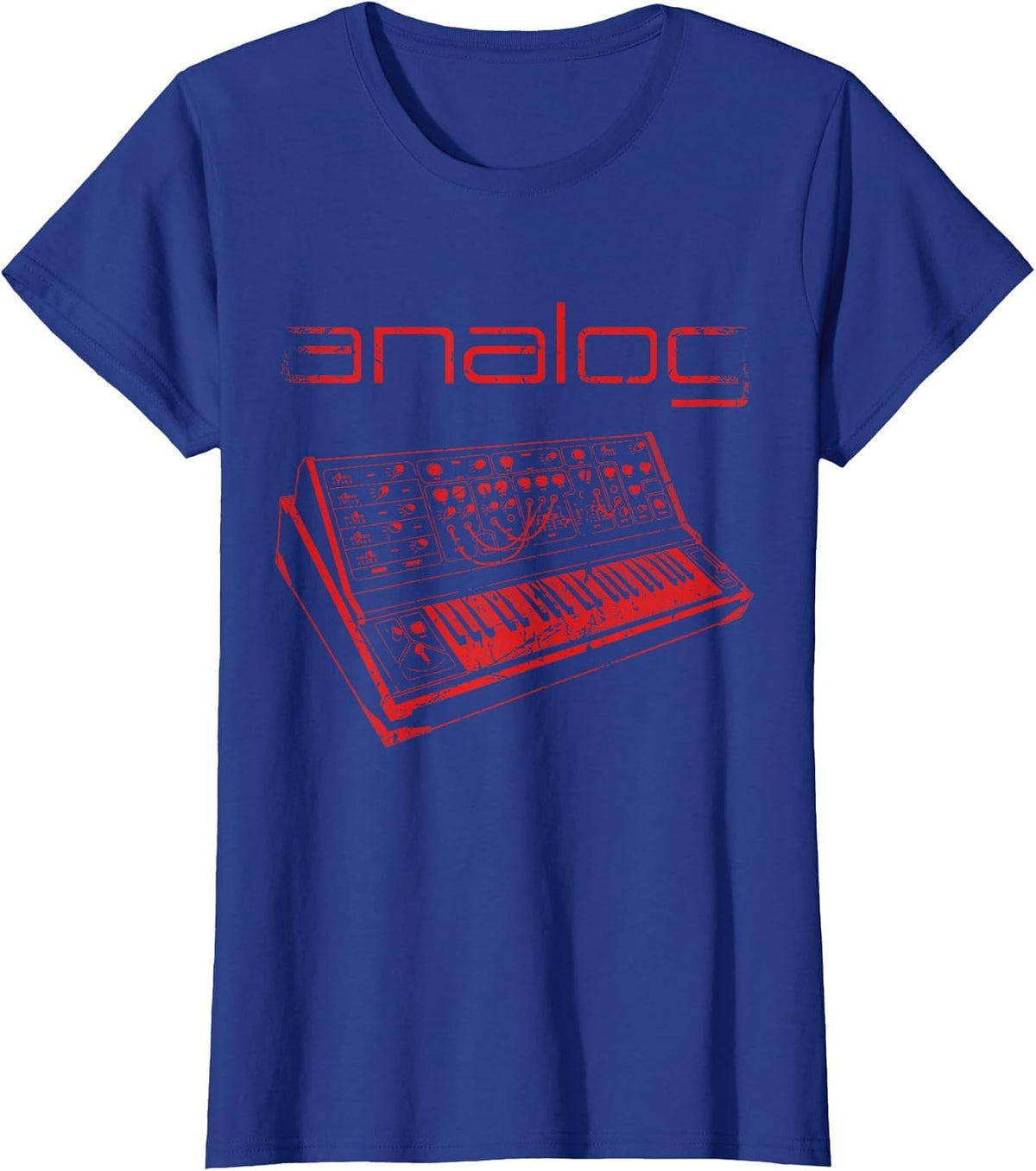 Modular Synthesizer Acid Analog T-Shirt - Royal Blue