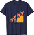 Snout Crew Funny Pig Lover Farm Animal Humor T-Shirt - Navy Blue