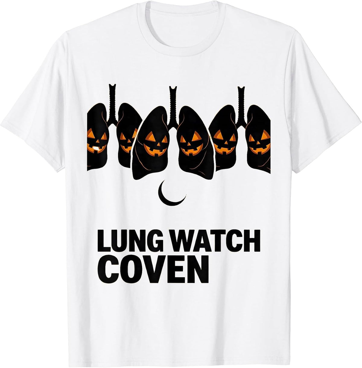Men's Lung Watch Coven Editorial Conceptual Respiratory Therapist T-Shirt - White
