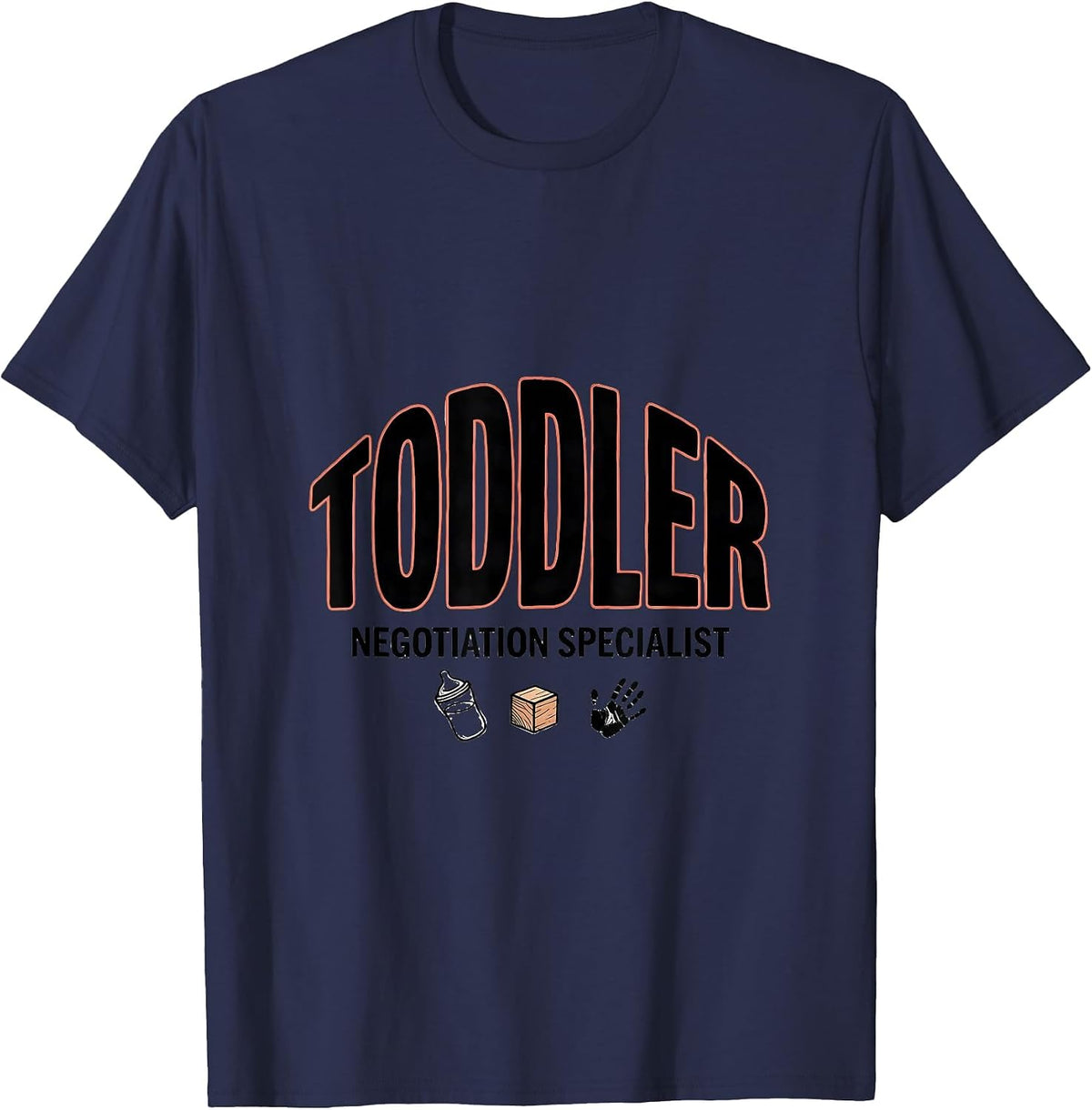 Men's Toddler Negotiation Specialist Funny Daycare Provider T-Shirt - Navy Blue