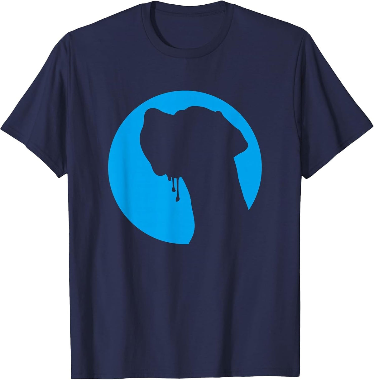 Greatdanedog Deutsche Dogge Profile T-Shirt - Navy Blue