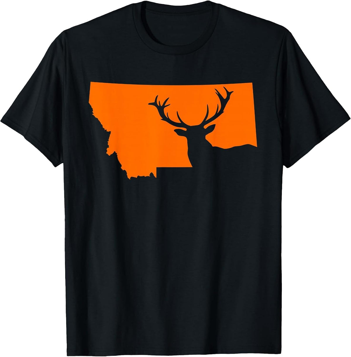Montana Elk Hunting Cool Montana Hunters Hunting T-Shirt - Black