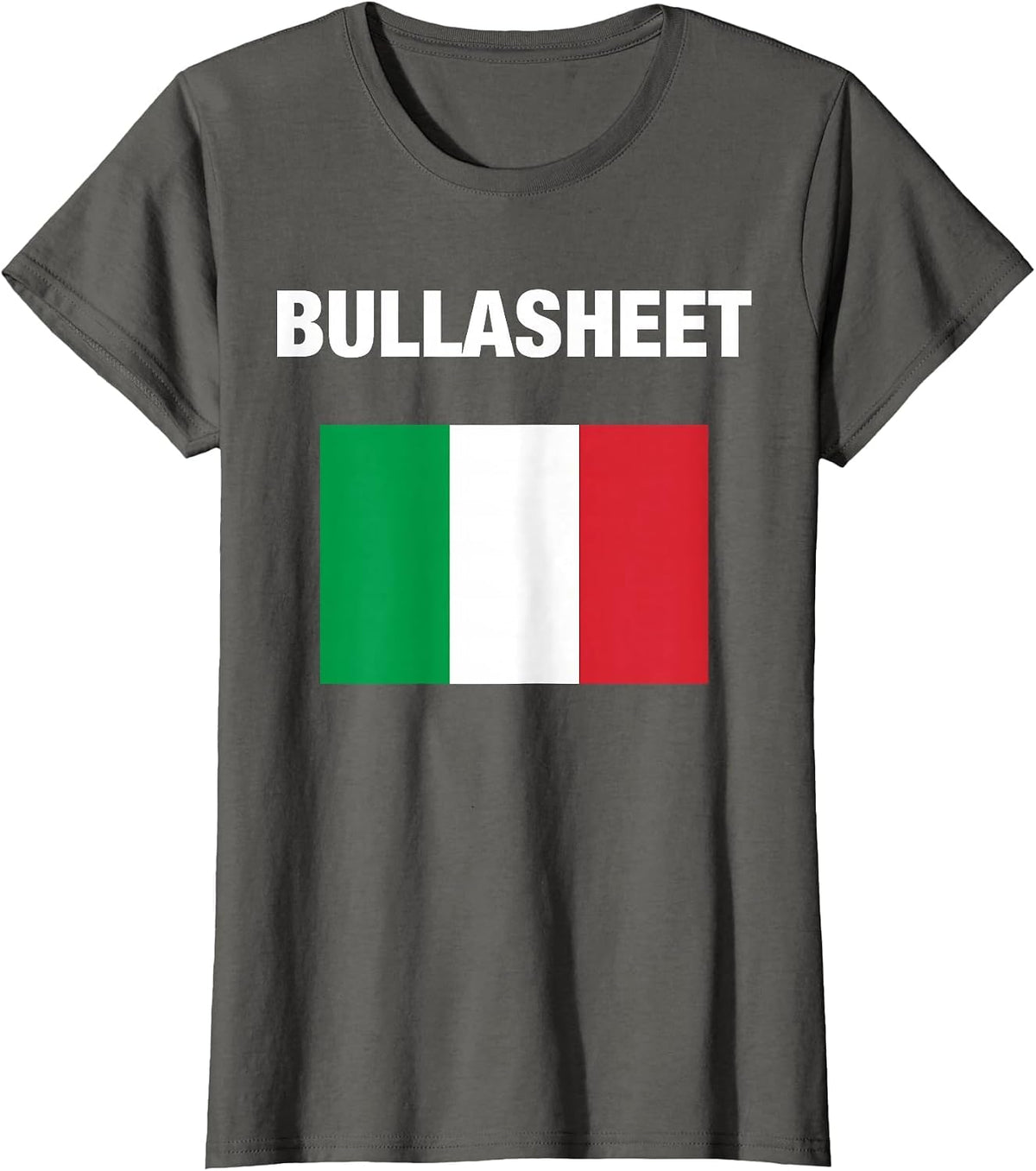 Bullasheet Funny Apparel T-Shirt - Asphalt Grey