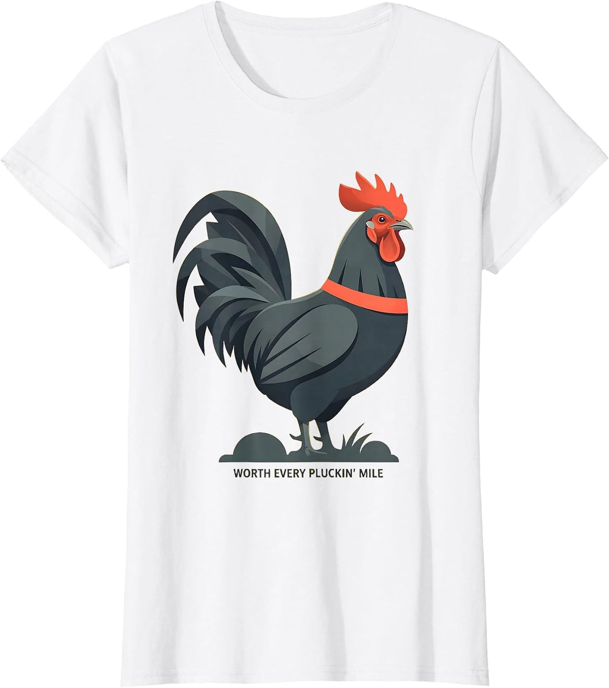 Worth Every Pluckin' Mile Pheasant Hunter Upland Bird T-Shirt - White