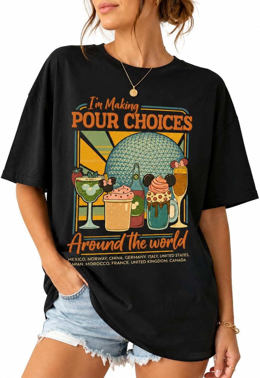 Drink Around The World Shirts for Women - Vacation Around The World Shirts - Kingdom Festival Tshirt - Magical Shirt 3