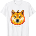 Men's My Shibakin Cute Shiba Inu Halloween Pumpkin Dog Lover T-Shirt - White