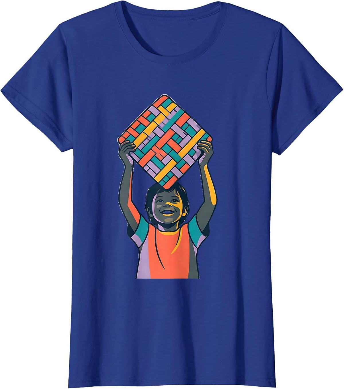 Women's Occupational Therapy Potholder Weaving Child Art T-Shirt - Royal Blue