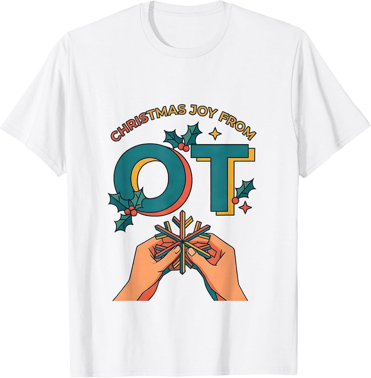 Men's Christmas Joy From OT Occupational Therapy Funny Gift T-Shirt - White