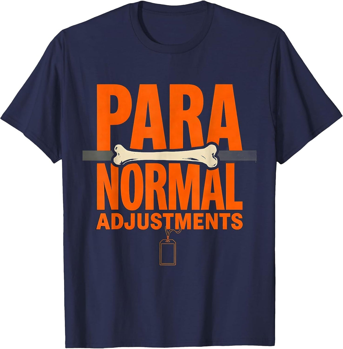 Men's Para Normal Adjustments Ghost Sped Para Teacher Halloween T-Shirt - Navy Blue