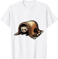 Men's Masked Ferret Funny Ferret Lover Gift T-Shirt - White